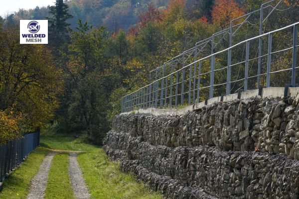 gabion wall fence